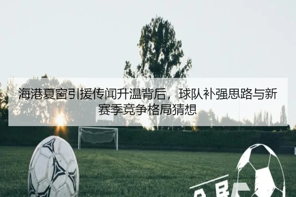 海港夏窗引援传闻升温背后，球队补强思路与新赛季竞争格局猜想